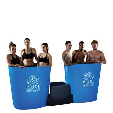 PrideOnTheLineRecoveryBathDuowith3peopleinsideeachbath
