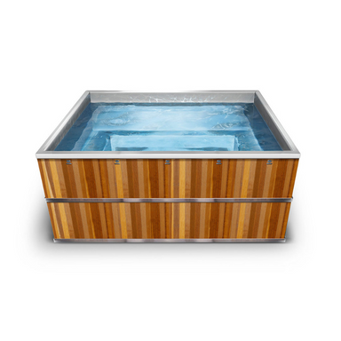 iCoolsportStainlessSteel_WoodenCladColdPlungeAlmostSquarePoolCompleteFinalLook