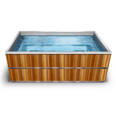 iCoolsportStainlessSteel_WoodenCladColdPlungeRectanglePoolCompleteFinalLook