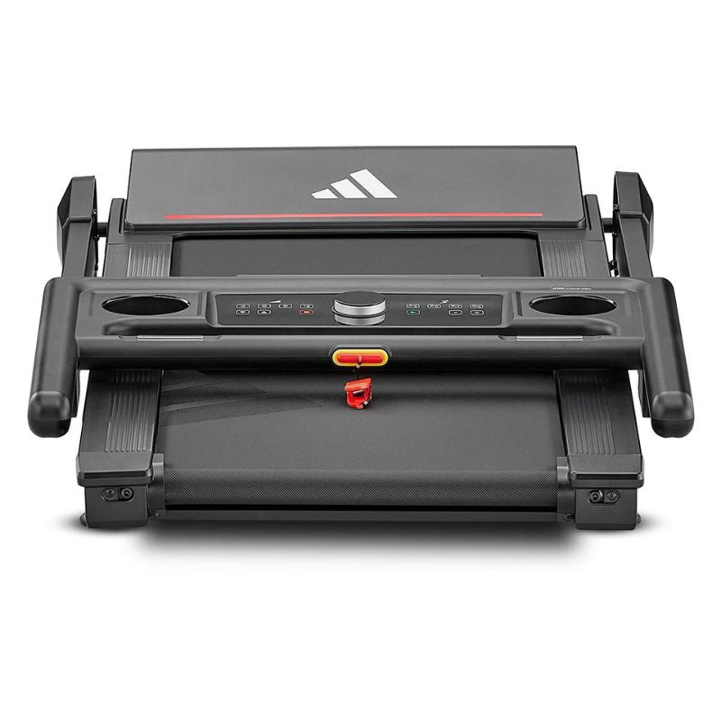 Adidas T-1 Folding Treadmill Look When Folded Front Top View