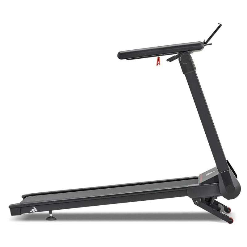 Adidas T-1 Folding Treadmill Inclined Look Side View