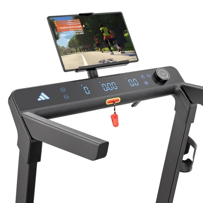 Adidas T-24c Folding Treadmill Closer Look at the Screen and Controls