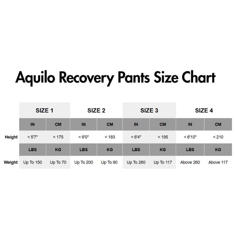 AquiloSportsCT1000Arm_LegWrapSystemSizingChart