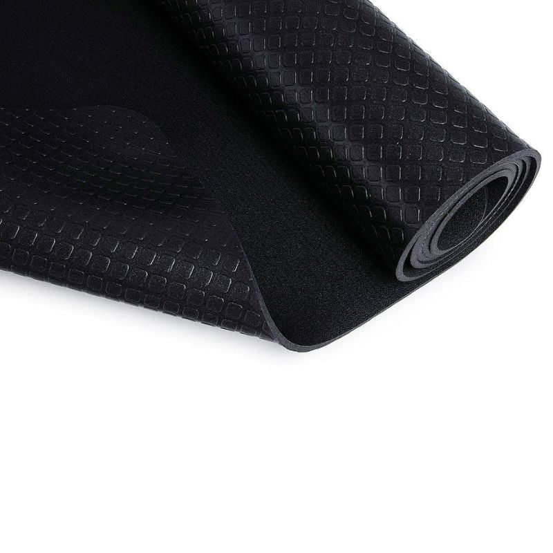BLACKROLL Mat In Black Colour Showing The Non Slip Side