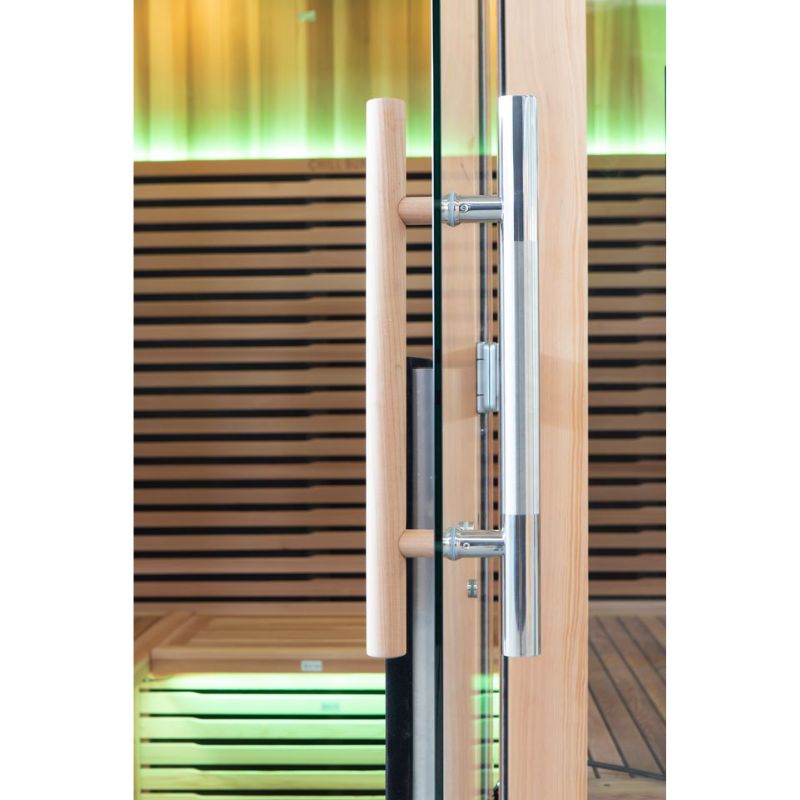 Chill Bunny 4-Person Indoor Infrared Sauna Door Handle Look