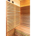 Chill Bunny 4-Person Outdoor Infrared Sauna Inside Bench Left Side View