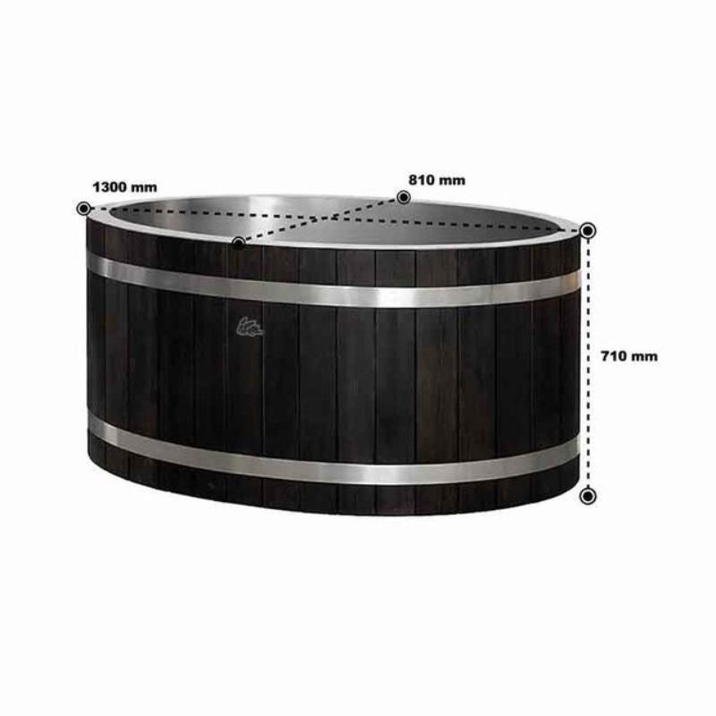 Chill Bunny Commercial Cedar Wooden Ice Bath Dimensions