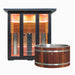 Chill Bunny Ice Bath and 4 Person Outdoor Infrared Sauna Combo Front View
