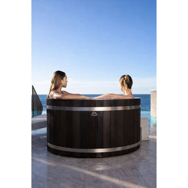 Chill Bunny Personal Cedar Wooden Ice Bath with 2 Person App