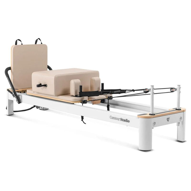 Contour Studio Commercial Pilates Reformer Machine in Beige Colour