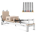 Contour Studio Commercial Pilates Reformer Machine in Beige Colour with springs look