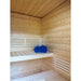 Harmone 3 Person Indoor Traditional Sauna Bench View Inside with Towels