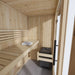 Harmone 3 Person Indoor Traditional Sauna Inside View with Heater