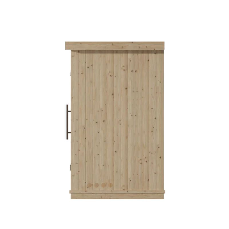 Harmone 3 Person Indoor Traditional Sauna Right Side View in Natural Colour