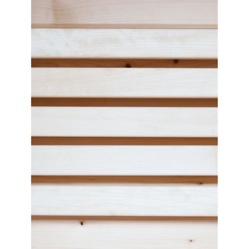 Harmone 5 Person Indoor Traditional Sauna Closer Look of the Bench Wood Material