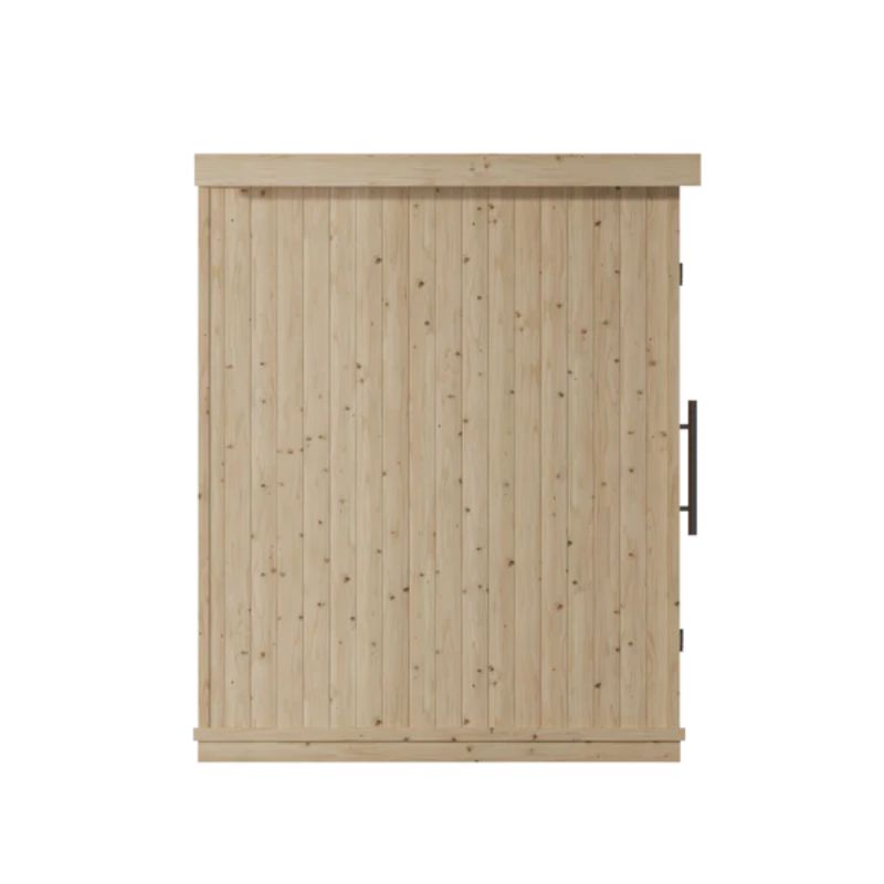 Harmone 5 Person Indoor Traditional Sauna Left Side View in Natural Colour
