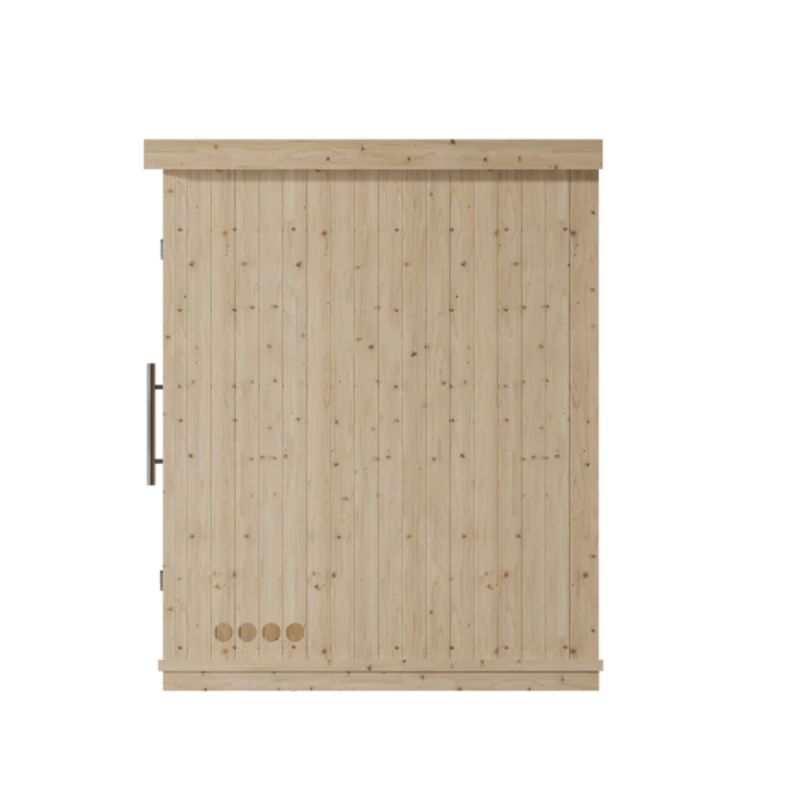 Harmone 5 Person Indoor Traditional Sauna Right Side View in Natural  Colour