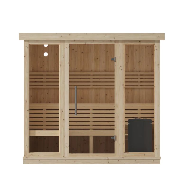 Harmone 5 Person Indoor Traditional Sauna Front View