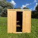 Harmone Aurora 4 Person Outdoor Traditional Sauna Front View in Natural Colour
