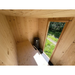 Harmone Aurora 4 Person Outdoor Traditional Sauna Bench and Sauna Stones Top Eye View