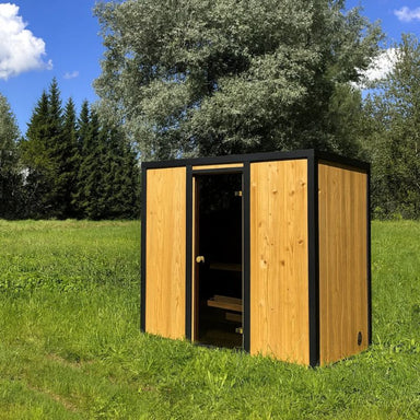 Harmone Aurora 4 Person Outdoor Traditional Sauna Wood Finish