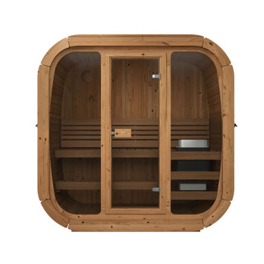 Harmone Icon 125 3 Person Barrel Traditional Sauna Front View