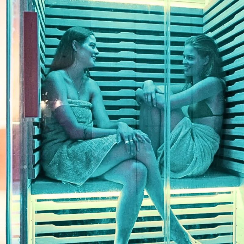 Innerlight 2 Person Mali Infrared Sauna with 22 Female Using It