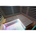 Innerlight 3 Person Bella Deluxe Outdoor Infrared Sauna with Benches Inside Top View