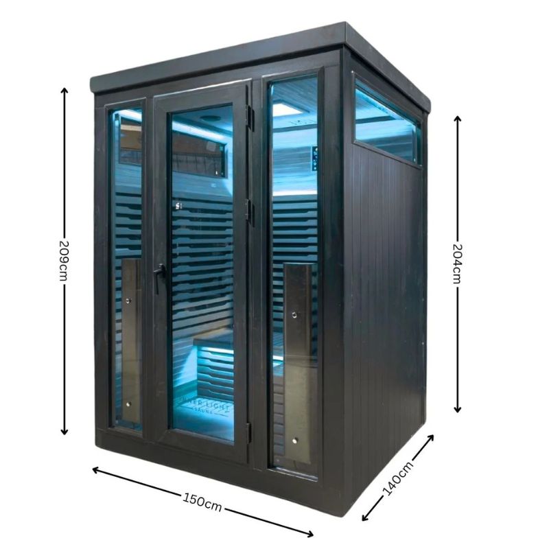 Innerlight 3 Person Bella Deluxe Outdoor Infrared Sauna Dimensions