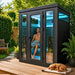Innerlight 3 Person Bella Deluxe Outdoor Infrared Sauna with Man Using It