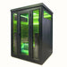 Innerlight 3 Person Bella Deluxe Outdoor Infrared Sauna Front Right Side with Green Light