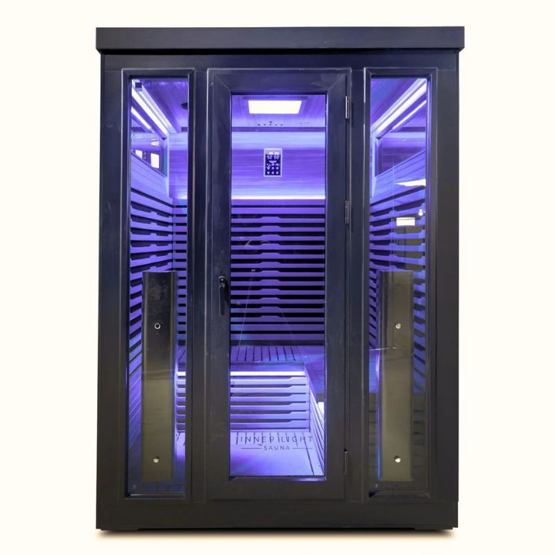 Innerlight 3 Person Bella Deluxe Outdoor Infrared Sauna Front View