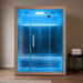 Innerlight 3 Person Mali Infrared Sauna Front View with Blue Lights On