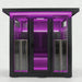 Innerlight 4 Person La Mar Outdoor Infrared Sauna (Black) Front View