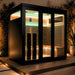 Innerlight 5 Person Bella Deluxe Outdoor Infrared Sauna Front Left Side Outdoor