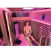Innerlight 5 Person Bella Deluxe Outdoor Infrared Sauna with Man Using