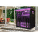 InnerlightOutdoor4personInfraredSaunalookwhensetupwithpurplelightson