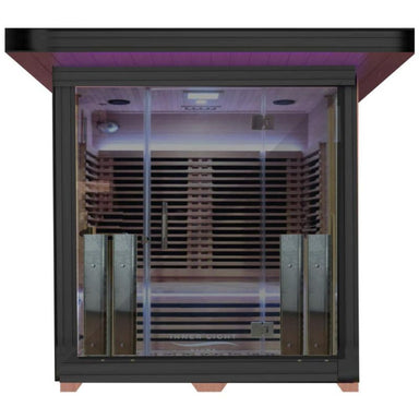Innerlight 4 Person Full Spectrum Infrared Outdoor Sauna Front View