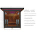 Innerlight 4 Person Full Spectrum Infrared Outdoor Sauna Features and Dimensions 