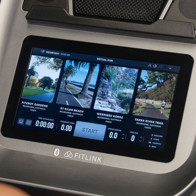 Lifespan Fitness Apex Smart Treadmill Closer Look of the Monitor Display