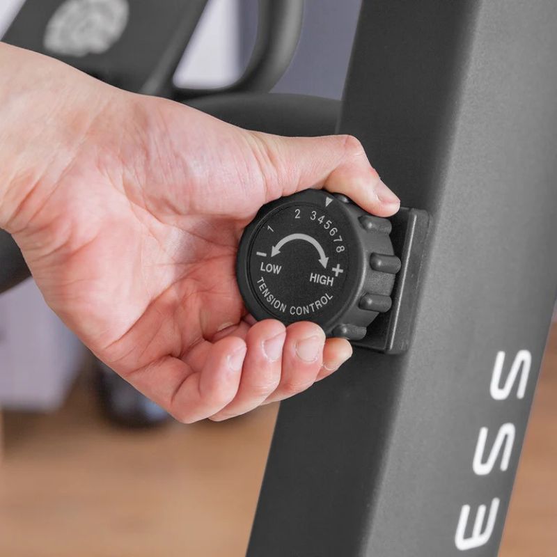 Lifespan Fitness Corsair FreeRun 105 Curved Treadmill look when adjusting the tension control