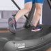 Lifespan Fitness Corsair FreeRun 105 Curved Treadmill Closer Look of the Walk Pad with Male Using It