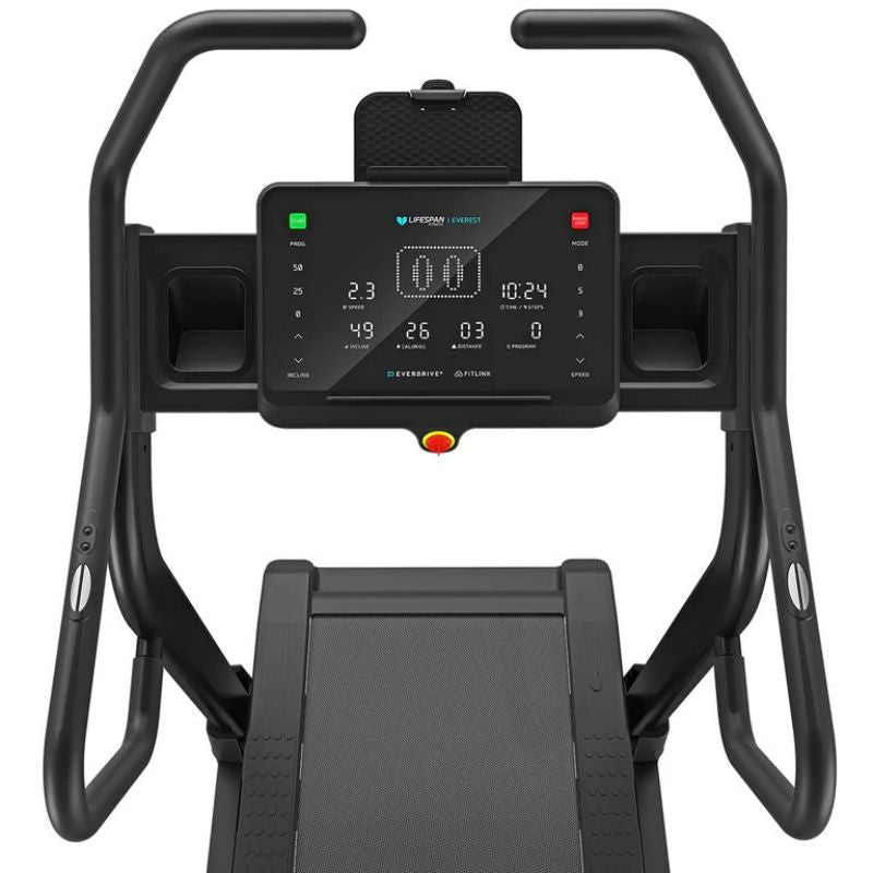 Lifespan Fitness Everest Ultra High Incline Treadmill Controls and Display Screen Look