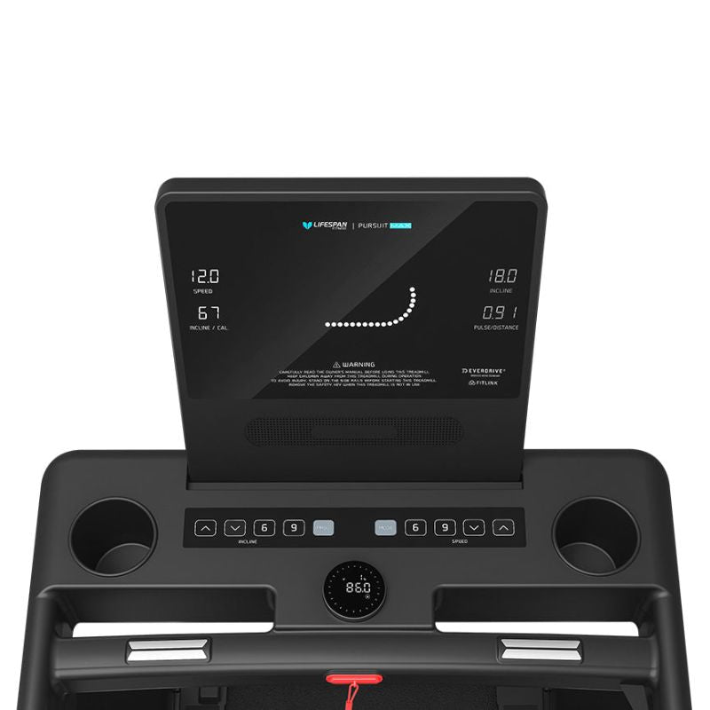 Lifespan Fitness Pursuit MAX Treadmill Closer Look of Display