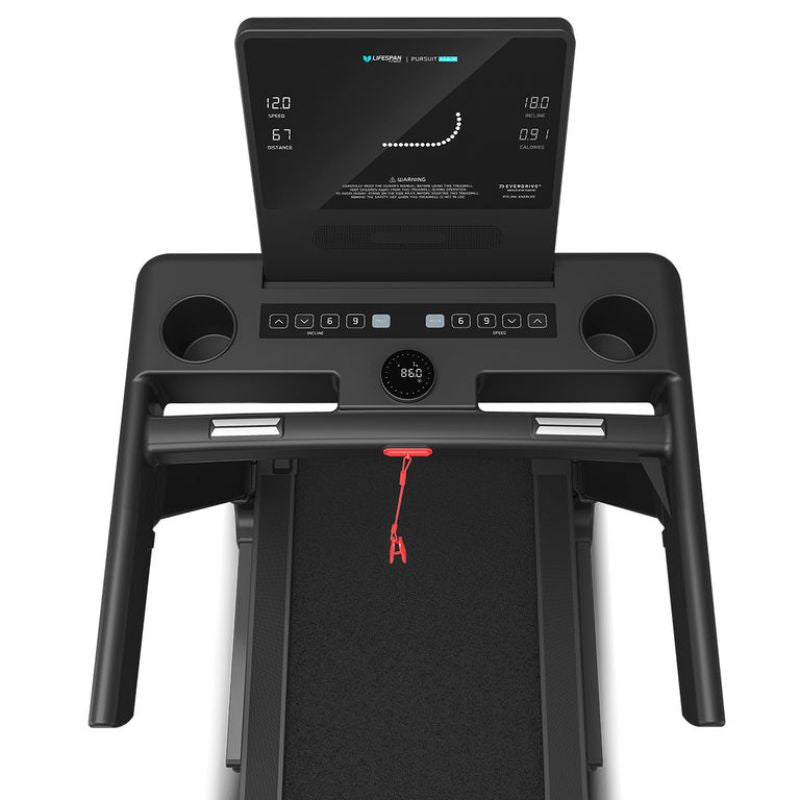 Lifespan Fitness Pursuit MAX Treadmill Top View of Controls
