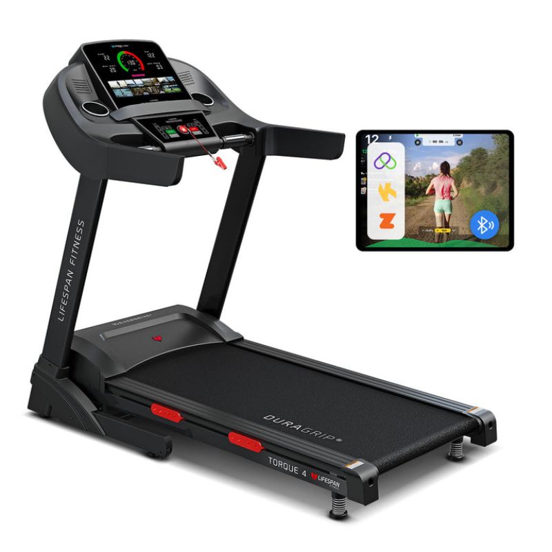 Lifespan Fitness Torque Treadmill with Screen Monitor