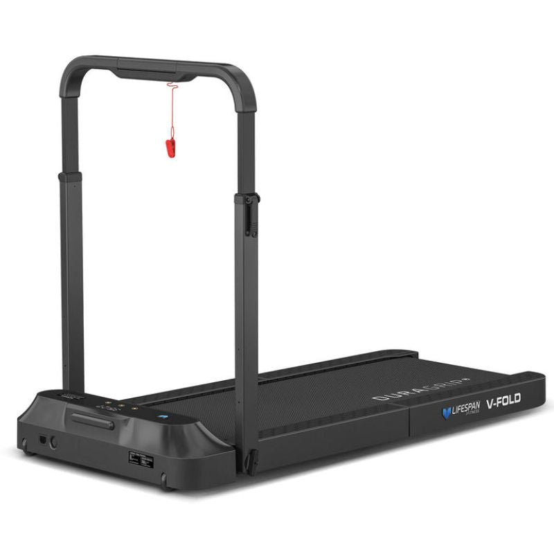 Lifespan Fitness V-FOLD with SmartStride Folding Treadmill Front Side View