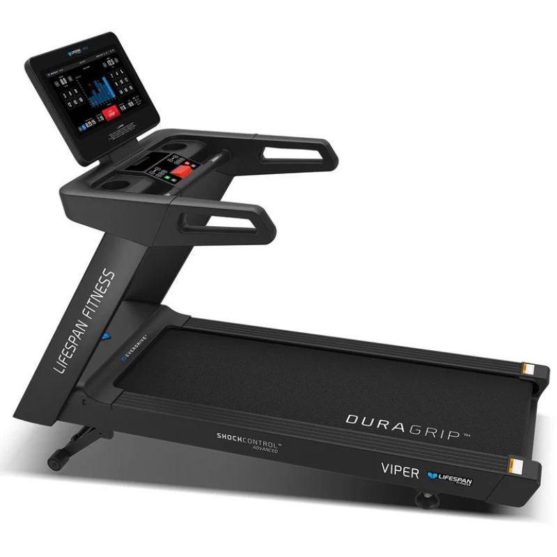 Lifespan Fitness Viper 5 Smart Treadmill Incline Side View 