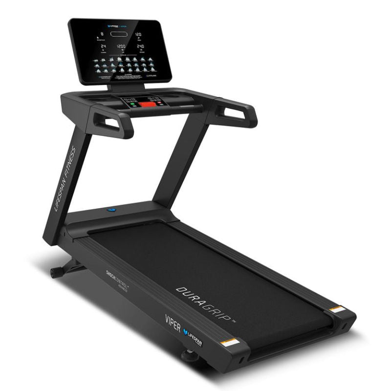 Lifespan Fitness Viper M4 Treadmill Inclined Front Side View