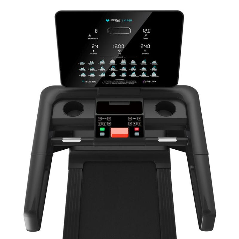 Lifespan Fitness Viper M4 Treadmill Screen Display Whole Look Top View